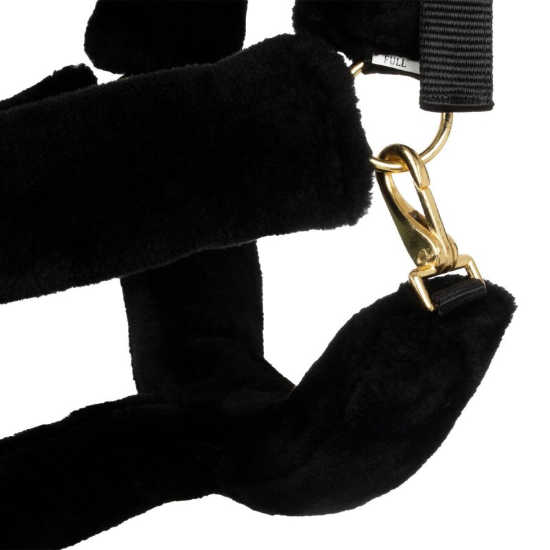 Supreme Cavezza Premium in nylon con lana sintetica Nero