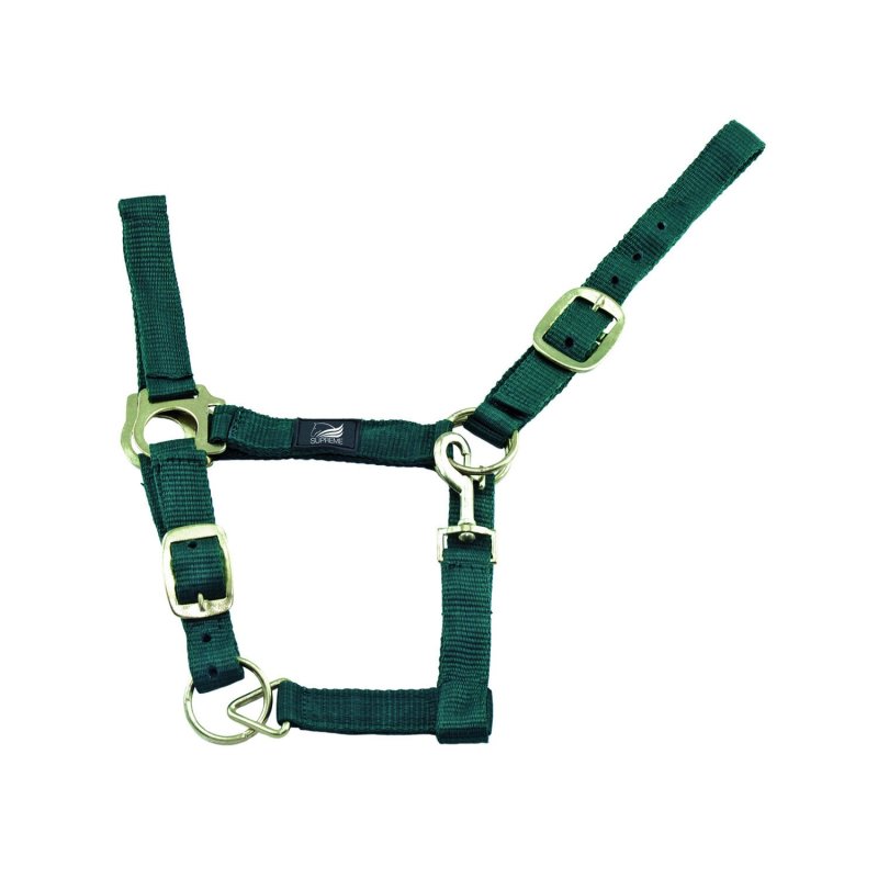 Supreme Cavezza nylon doppia regolazione - Verde scuro