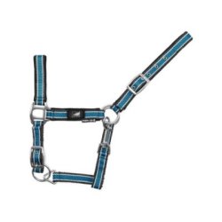 Supreme Cavezza puledro regolabile bicolore imbottita - Blu navy/Bianco/Turchese