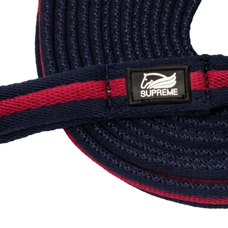 Umbria Equitazione Longia imbottita 8 m - Blu navy/Bordeaux