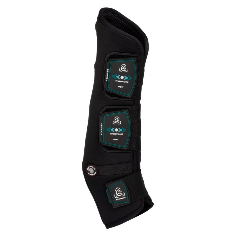 Acavallo Stinchiere Magnet Care posteriori - Nero/Rosso