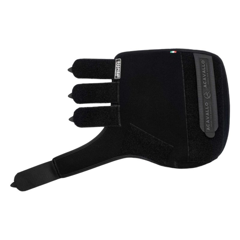 Acavallo Stinchiere Respira posteriori neoprene - Nero