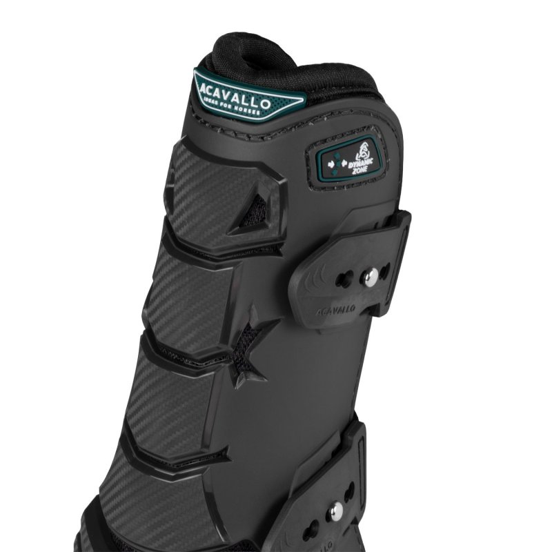 Acavallo Stinchiere Skeleton Dynamic Zone chiusura elastica - Nero