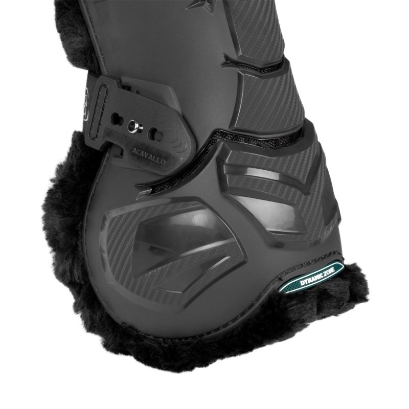 Acavallo Stinchiere Skeleton Dynamic Zone con montone sintetico - Nero