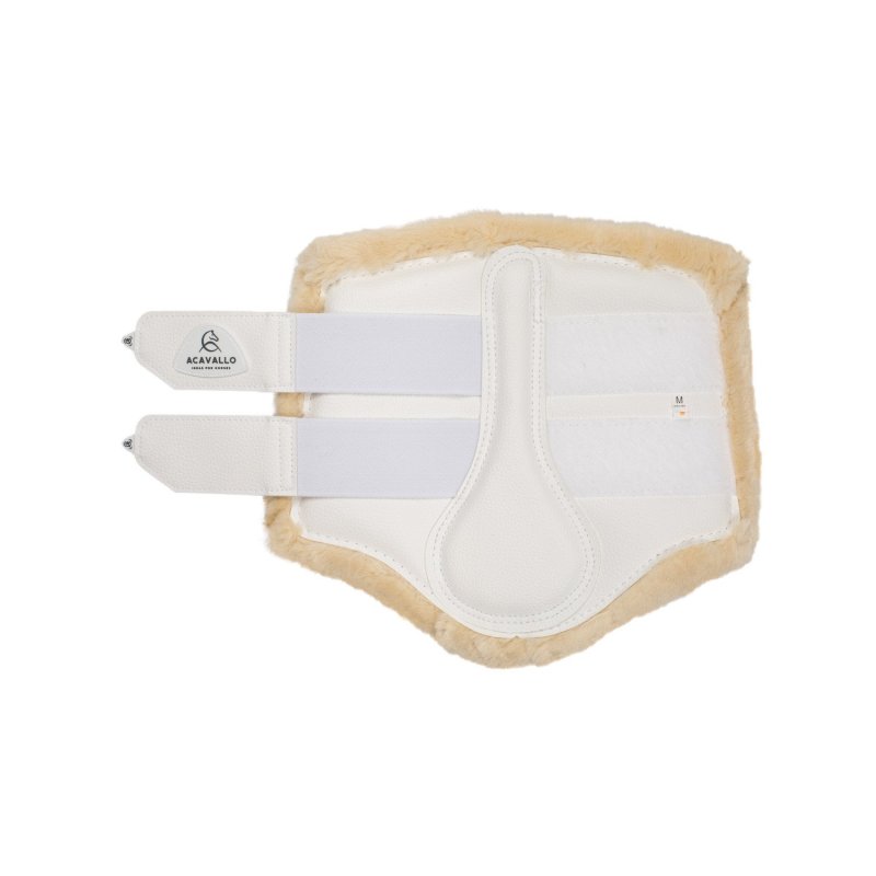 Acavallo Stinchiere anteriori ecopelle montone sintetico - Bianco