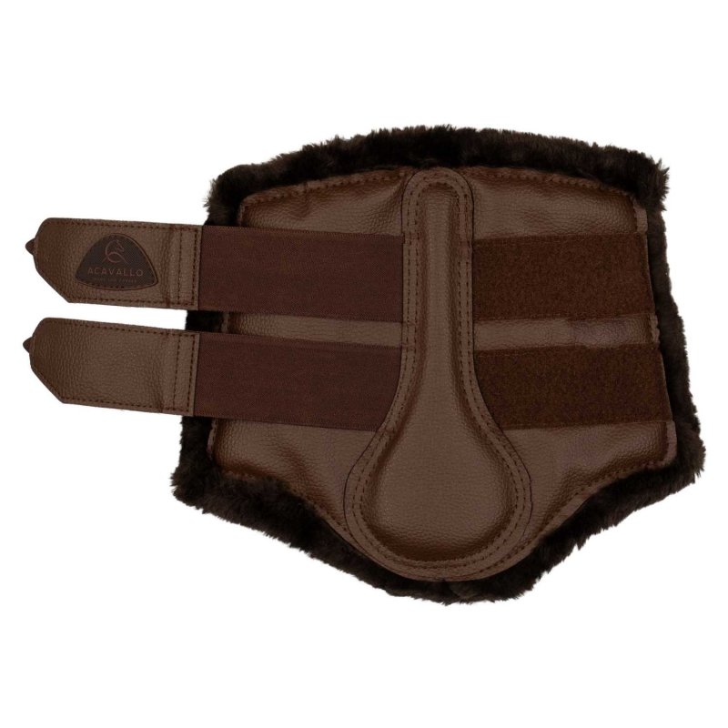 Acavallo Stinchiere anteriori ecopelle montone sintetico - Testa di moro