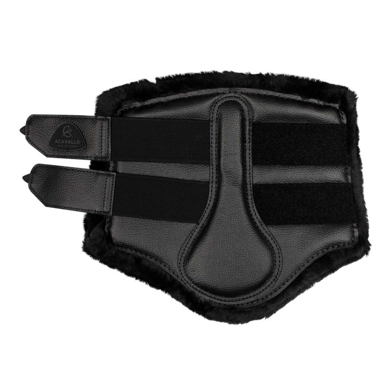 Acavallo Stinchiere anteriori ecopelle montone sintetico - Nero