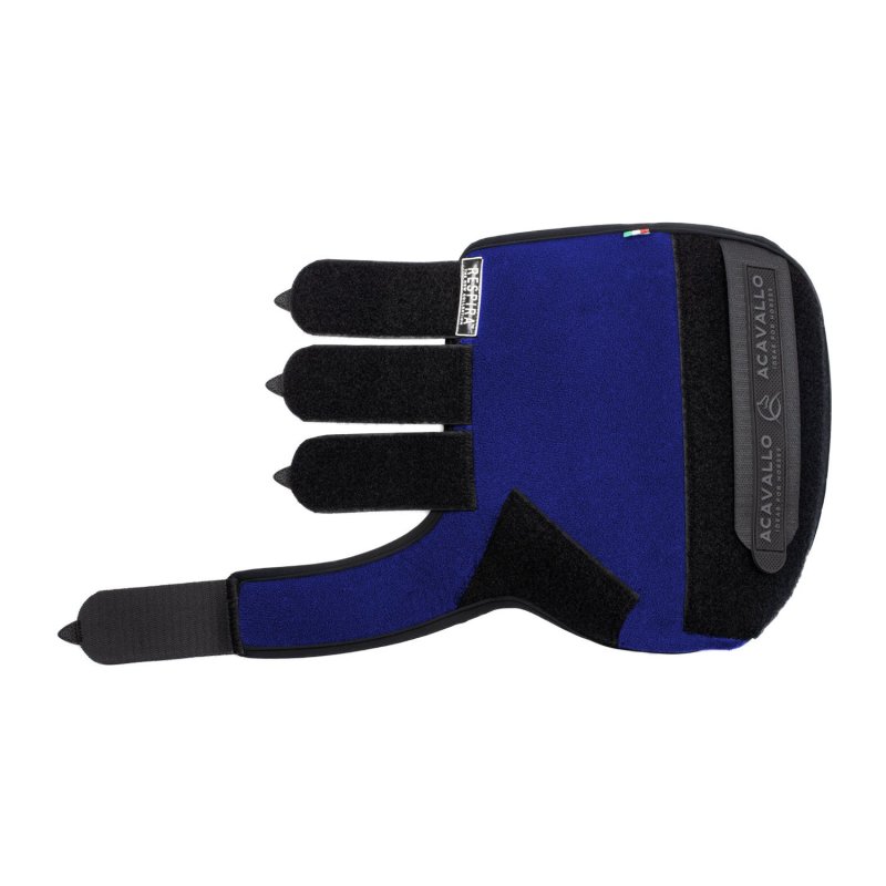 Acavallo Stinchiere anteriori neoprene inserti Gel - Blu