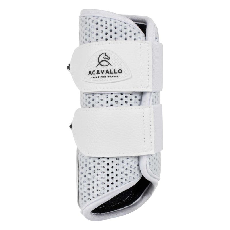 Acavallo Stinchiere anteriori neoprene traforato - Bianco