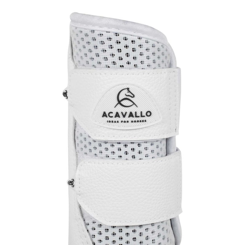 Acavallo Stinchiere anteriori neoprene traforato - Bianco