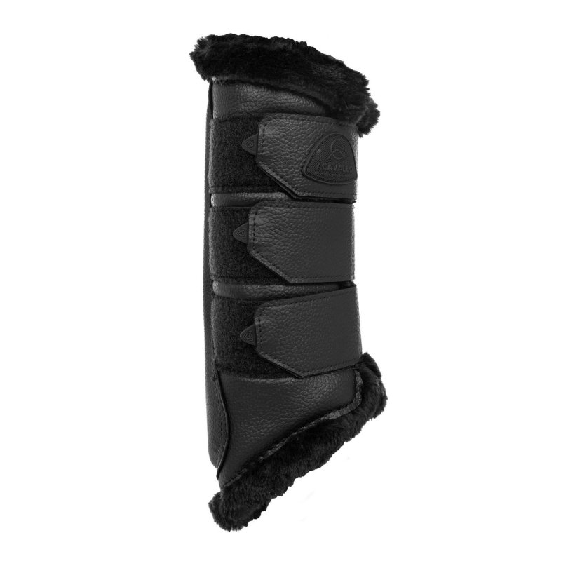 Acavallo Stinchiere posteriori ecopelle montone sintetico - Nero