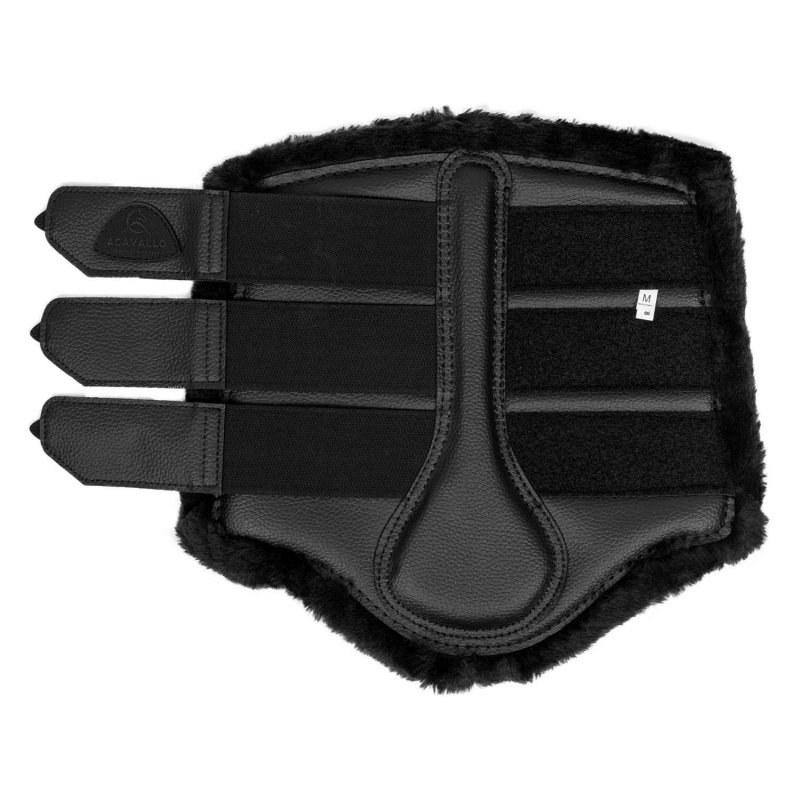 Acavallo Stinchiere posteriori ecopelle montone sintetico - Nero