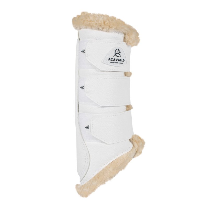 Acavallo Stinchiere posteriori ecopelle montone sintetico - Bianco