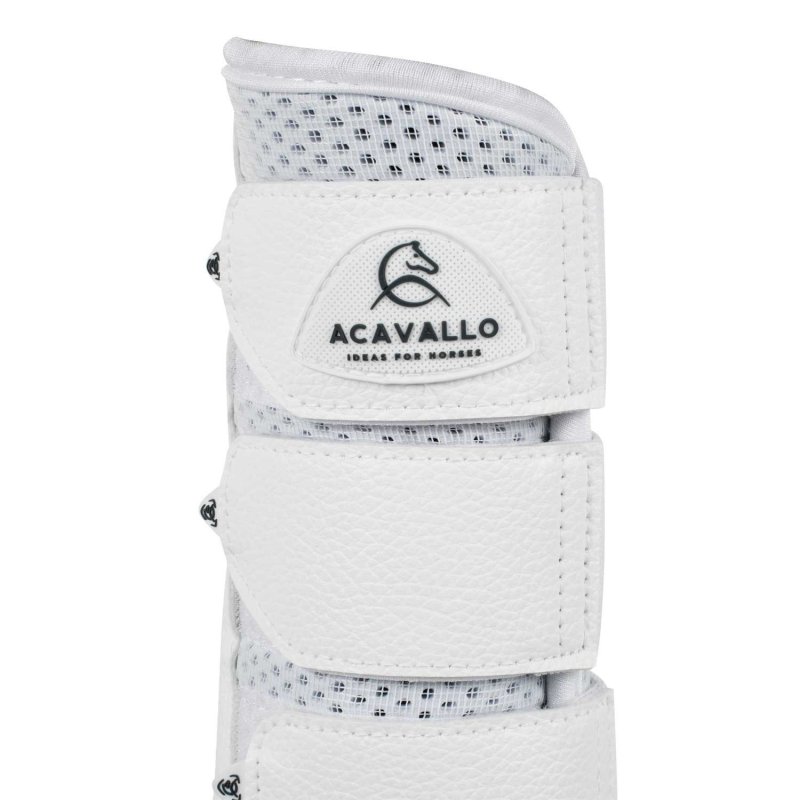 Acavallo Stinchiere posteriori neoprene traforato - Bianco