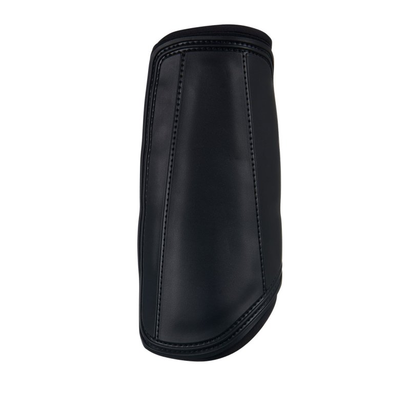 Equestro Stinchiere completo in neoprene e pelle traforata Nero