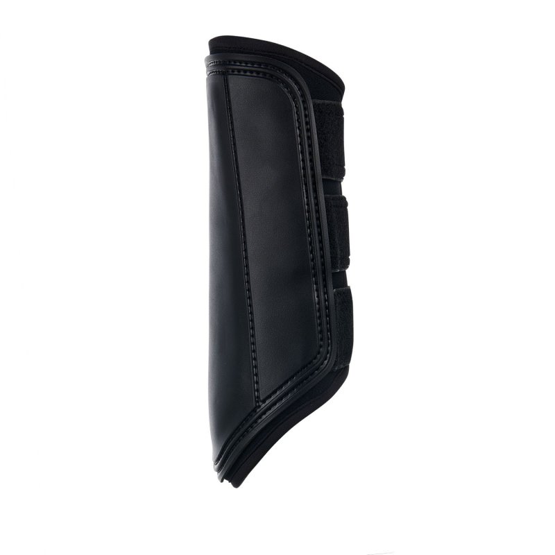 Equestro Stinchiere completo in neoprene e pelle traforata Nero