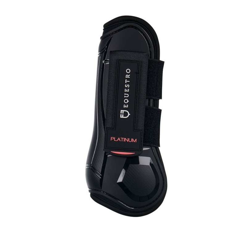 Equestro Set paratendini e paranocche chiuse in TPU e neoprene - Nero