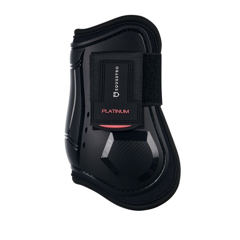 Equestro Set paratendini e paranocche chiuse in TPU e neoprene - Nero