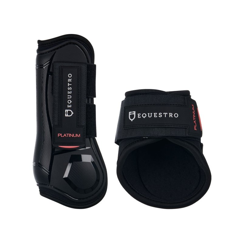 Equestro Set paratendini e paranocche young horse TPU e neoprene - Nero