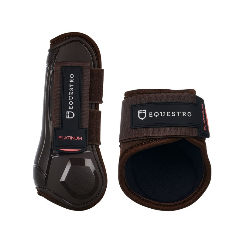 Equestro Set paratendini e paranocche young horse TPU e neoprene - Marrone