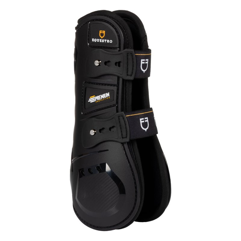 Equestro Paratendini in poliuretano e neoprene - Nero