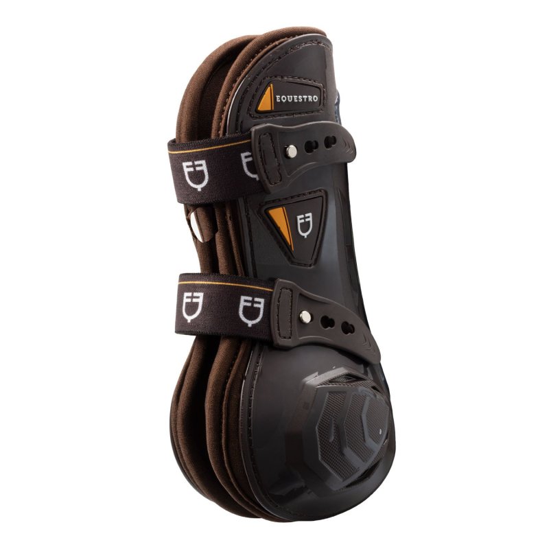 Equestro Paratendini neoprene a sgancio rapido - Marrone