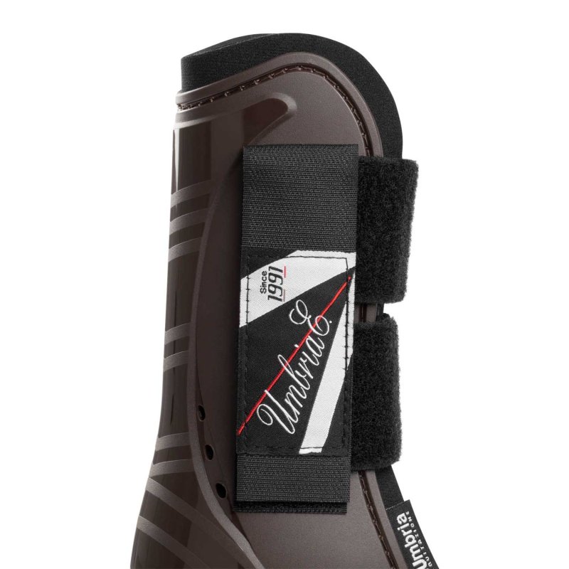 Umbria Equitazione Paratendini neoprene rinforzo plastica - Marrone