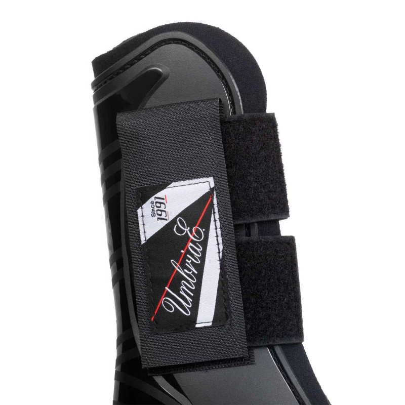 Umbria Equitazione Paratendini neoprene rinforzo plastica - Nero