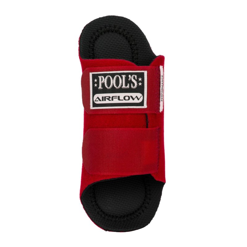 Pool's Stinchiere anteriori Airflow in neoprene - Rosso