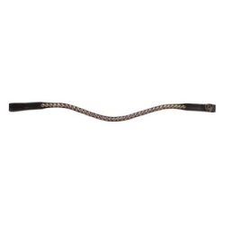 Tattini Frontalino sagomato con strass oro rosa