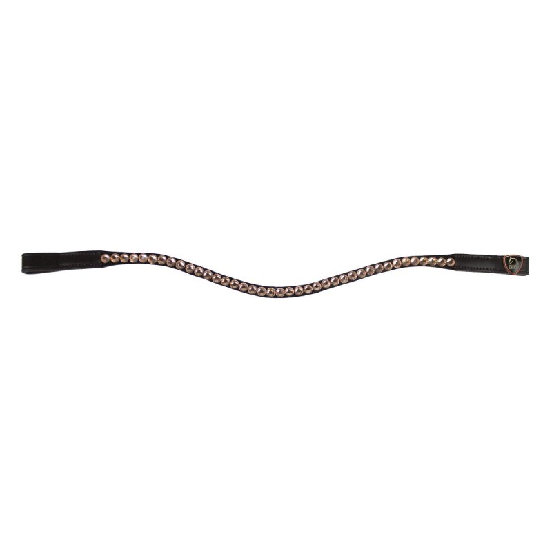Tattini Frontalino sagomato con strass oro rosa