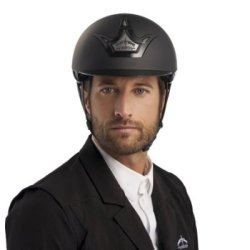 Veredus Vita GST casco da equitazione con visiera standard - Nero opaco - M 51