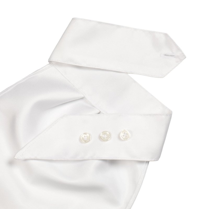 Equestro Plastron da concorso X FISE Bianco