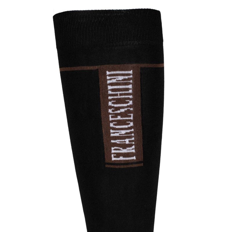 Franceschini Calza unisex in tessuto tecnico elasticizzato - Nero
