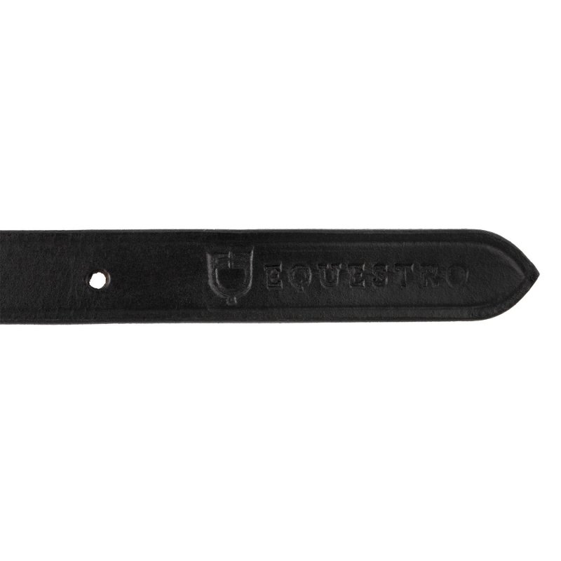 Equestro Cintura donna con fibbia filetto - Nero