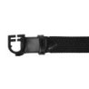 Equestro Cintura elastica con fibbia nera e logo - Nero