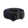 Equestro Cintura elastica con fibbia nera e logo - Blu navy