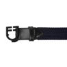Equestro Cintura elastica con fibbia nera e logo - Blu navy