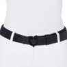 Equestro Cintura elastica con fibbia nera e logo - Blu navy