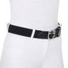 Equestro Cintura in cuoio con elastico e logo a fibbia - Nero