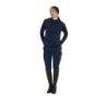 Equestro Felpa donna cut out con cappuccio - Blu navy