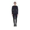 Equestro Felpa tecnica da donna in jersey con zip - Nero
