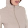 Equestro Felpa tecnica donna con cappuccio e inserti micro mesh - OXFORD TAN (15-1306)