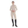Equestro Felpa tecnica donna con cappuccio e inserti micro mesh - OXFORD TAN (15-1306)