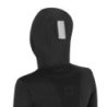 Equestro Felpa tecnica donna con cappuccio e inserti micro mesh - Nero