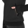 Equestro Felpa tecnica donna con cappuccio e inserti micro mesh - Nero