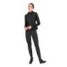 Equestro Felpa tecnica donna con cappuccio e inserti micro mesh - Nero
