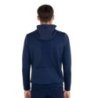 Equestro Felpa tecnica uomo con cappuccio e inserti micro mesh - Blu navy