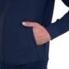 Equestro Felpa tecnica uomo con cappuccio e inserti micro mesh - Blu navy