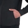 Equestro Felpa tecnica uomo con cappuccio e inserti micro mesh - Nero